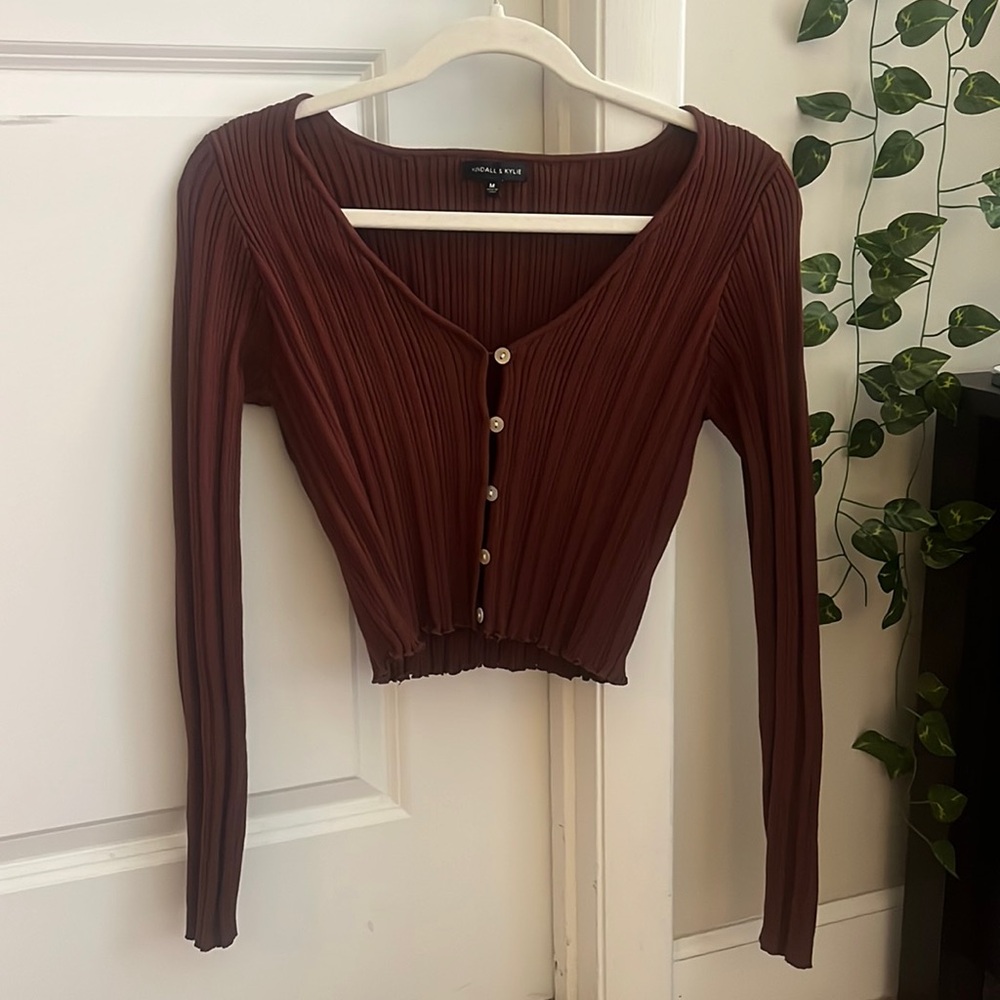 NWOT Kendall & Kylie Cropped Cardigan